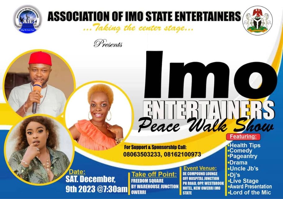 Imo Entertainers Hold Peace Walk