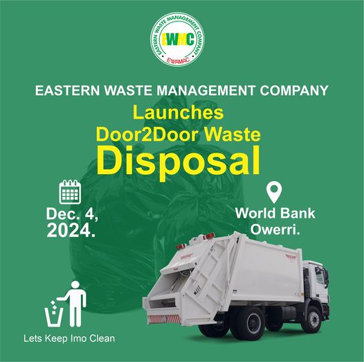 EWAMAC Introduces Door2Door Waste Disposal Service to Revolutionize Waste Management in Owerri