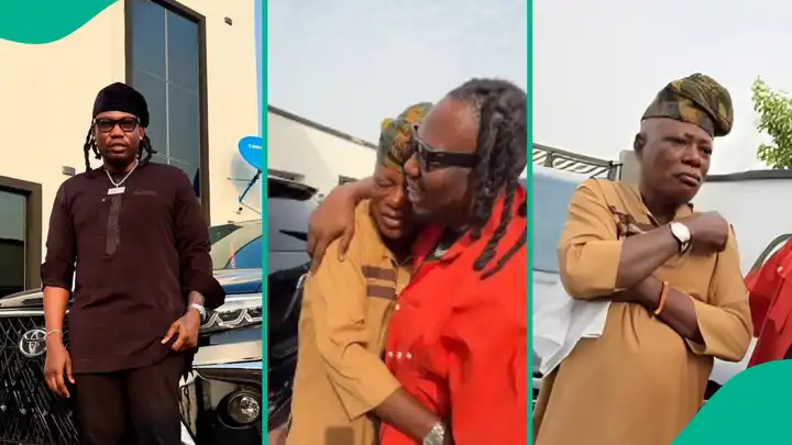 Emotional Moment as Qdot Surprises Father with Brand-New Car After Heartwarming Prank