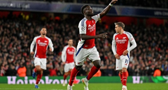 Bukayo Saka Shines with Double as Arsenal Cruise Past Monaco in Champions League