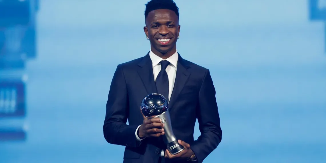 Vinicius Junior Wins FIFA Best Player Award, Edging Rodri and Bellingham