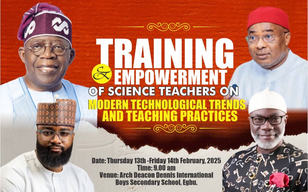 SENATOR ONYEWUCHI COMMENCES 2ND BATCH OF TRAINING FOR SCIENCE TEACHERS IN OWERRI ZONE